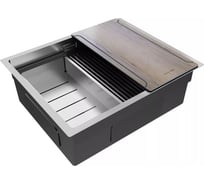 Мойка Paulmark NEXT-MULTI SINK 54 UNI нерж. сталь, брашированная нерж.сталь, 540х450мм, PM785445-BS