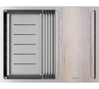 Мойка Paulmark NEXT-MULTI SINK 58 UNI нерж. сталь, брашированная нерж.сталь, 580х450мм, PM785845-BS