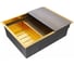 Мойка Paulmark NEXT-MULTI SINK 58 UNI нерж. сталь, брашированное золото, 580х450мм, PM785845-BG 2