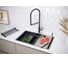 Мойка Paulmark NEXT-MULTI SINK 74 UNI нерж. сталь, вороненая сталь,740х450мм, PM787445-GM 4