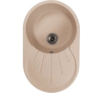 Мойка MIXLINE ML-GMS105 СТАНДАРТ овальная с крылом, бежевый 328, 740_460_190мм 558124