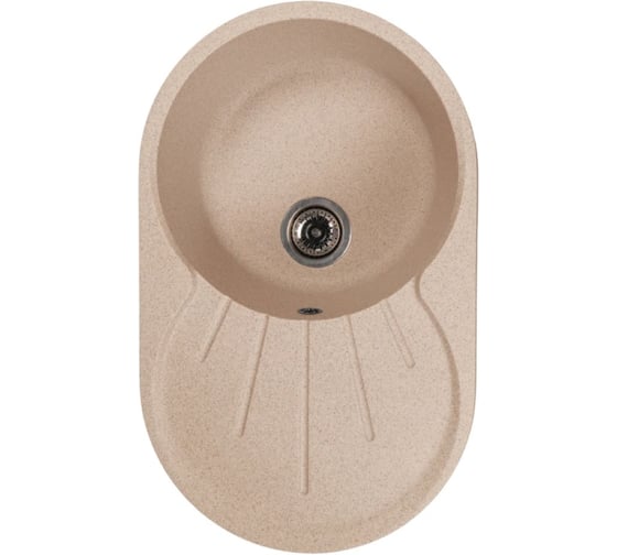 Мойка MIXLINE ML-GMS105 СТАНДАРТ овальная с крылом, бежевый 328, 740_460_190мм 558124 1
