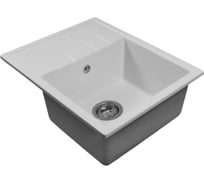 Мойка MIXLINE ML-GMS103 СТАНДАРТ с крылом, белый 331, 570_460_190мм 558115