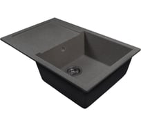 Мойка MIXLINE ML-GMS107 СТАНДАРТ с крылом, темно-серый 309, 770_493_190мм 558131