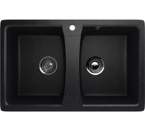 Мойка MIXLINE двухчашевая черная 308, 495x770x190 мм ML-GM32 547988