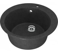 Мойка MIXLINE круглая, антрацит 343, 495 мм глубина чаши 190 ML-GM13 547626