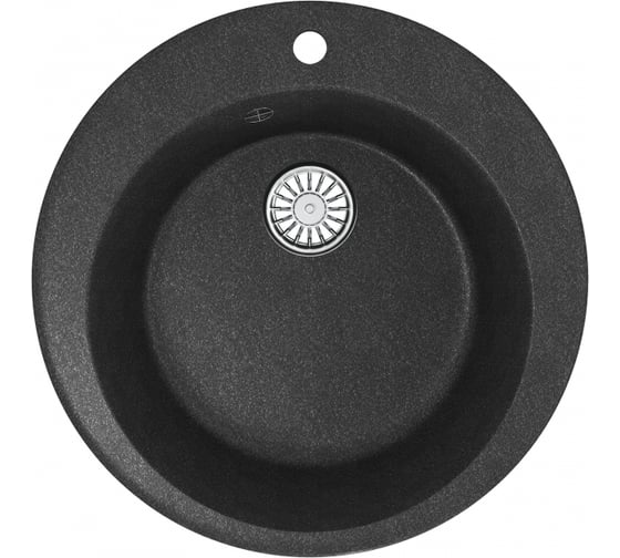 Мойка MIXLINE круглая, антрацит 343, 495 мм глубина чаши 190 ML-GM13 547626