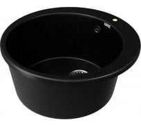 Мойка ZOX 08 круглая, черная, 510 мм., глубина чаши 200 мм ZX-GM 544317