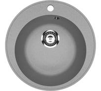 Мойкa MIXLINE ML-GMU01 УЛЬТРА круглая, серый камень, 475 мм глуб. чаши 170 556711