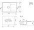 Мойкa MIXLINE ML-GMU07 УЛЬТРА с крылом, черный камень, 735_475 мм глуб. чаши 175 556736 5