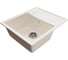 Мойкa MIXLINE ML-GMU05 УЛЬТРА с крылом, белый камень, 575_495 мм глуб. чаши 190 556725 2