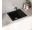 Мойкa MIXLINE ML-GMU05 УЛЬТРА с крылом, черный камень, 575_495 мм глуб. чаши 190 556728 4