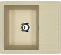 Мойкa MIXLINE ML-GMU05 УЛЬТРА с крылом, бежевый камень, 575_495 мм глуб. чаши 190 556727