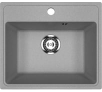 Мойкa MIXLINE ML-GMU03 УЛЬТРА прямоугольная, серый камень, 490_420 мм глуб. чаши 170 556719