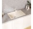 Мойкa MIXLINE ML-GMU07 УЛЬТРА с крылом, белый камень, 735_475 мм глуб. чаши 175 556733 4