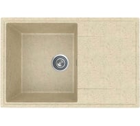 Мойкa MIXLINE ML-GMU07 УЛЬТРА с крылом, бежевый камень, 735_475 мм глуб. чаши 175 556735