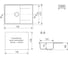Мойкa MIXLINE ML-GMU07 УЛЬТРА с крылом, серый камень, 735_475 мм глуб. чаши 175 556734 5