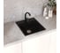 Мойкa MIXLINE ML-GMU02 УЛЬТРА прямоугольная, черный камень, 425_485 мм глуб. чаши 175 556716 4