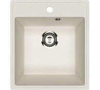 Мойкa MIXLINE ML-GMU02 УЛЬТРА прямоугольная, белый камень, 425_485 мм глуб. чаши 175 556713