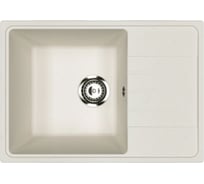 Мойкa MIXLINE ML-GMU06 УЛЬТРА с крылом, белый камень, 600_420 мм глуб. чаши 170 556729