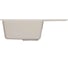 Мойкa MIXLINE ML-GMU06 УЛЬТРА с крылом, белый камень, 600_420 мм глуб. чаши 170 556729 3
