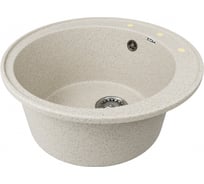 Мойка Zox ZX-GM 01 круглая, песочный, 480 мм, глубина чаши 180 544277