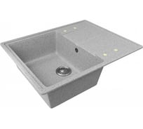 Мойка Zox ZX-GM 05 с крылом, серая, 480х620х180 мм 544297