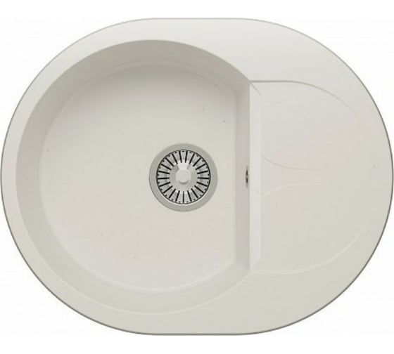 Кухонная мойка Polygran ATOL-620 (№36 Белый Хлопок) 678972