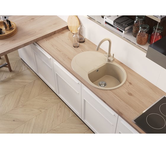 Кухонная мойка Polygran ATOL-760 (№307 Терракот) 679054