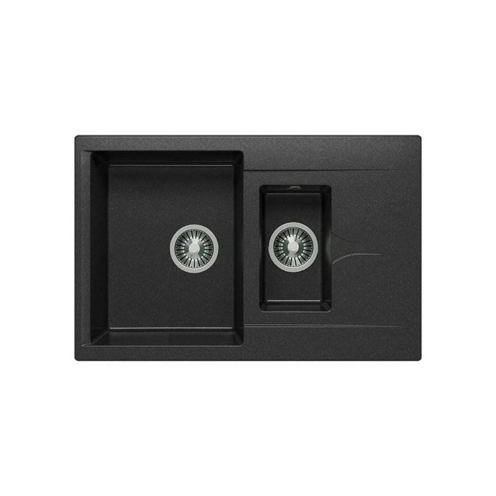 Кухонная мойка Polygran BRIG-770 (№16 Черный) 621404 - выгодная цена ...
