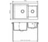 Кухонная мойка Polygran BRIG-772 (№14 Серый) 621473 3