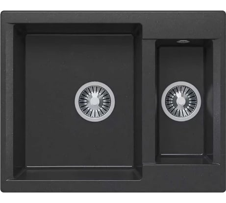 Кухонная мойка Polygran BRIG-620 (№16 Черный) 407923