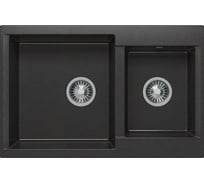 Кухонная мойка Polygran BRIG-772 (№16 Черный) 621480