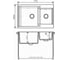 Кухонная мойка Polygran BRIG-772 (№16 Черный) 621480 3