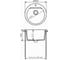 Кухонная мойка Polygran ATOL-460 (№16 Черный) 678897 2