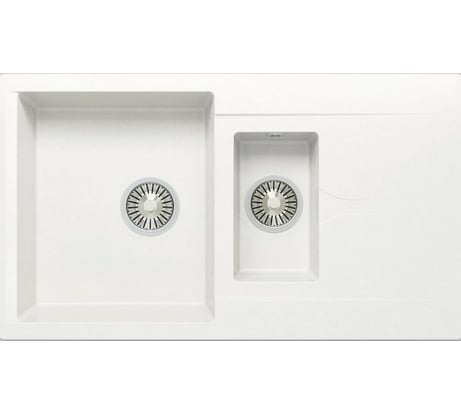Кухонная мойка Polygran BRIG-870 (№36 Белый Хлопок) 627390