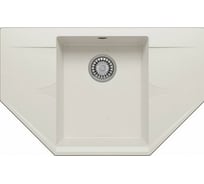 Кухонная мойка Polygran RIFF-800 (№36 Белый Хлопок) 679092