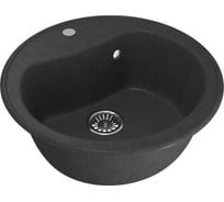 Мойка MIXLINE ML-GM09 круглая, антрацит 343, 490 мм глуб. чаши 185 547622