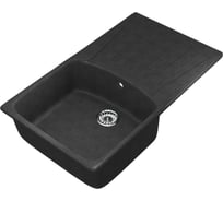 Мойка MIXLINE ML-GM20 с крылом, антрацит 343, 480х830х190 мм 547637