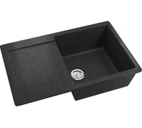 Мойка MIXLINE ML-GM31 с крылом, антрацит 343, 495х770х190 мм 547659