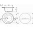 Мойка MIXLINE ML-GM11 круглая, антрацит 343, 500 мм, глубина чаши 180 мм 547624 4