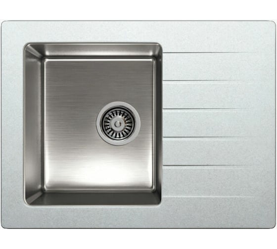Кухонная мойка Tolero Twist TTS-660 (№001 Серый металлик) 474094 1