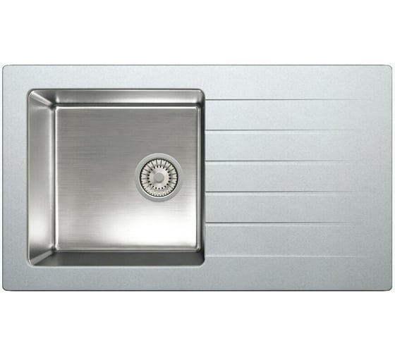 Кухонная мойка Tolero Twist TTS-860 (№001 Серый металлик) 474414 1