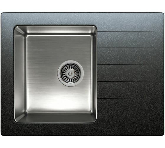 Кухонная мойка Tolero Twist TTS-660 (№911 Черный) 474063