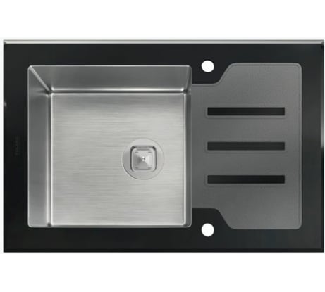 Кухонная мойка Tolero Ceramic Glass TG-660 (Чёрная) 765055