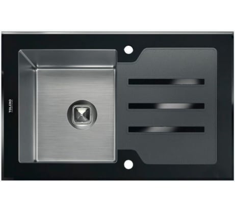 Кухонная мойка Tolero Ceramic Glass TG-780 (Чёрная) 998569