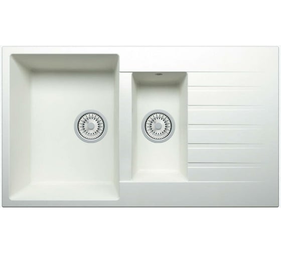 Кухонная мойка Tolero Classic R-118 (№923 Белый) 473479