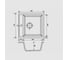 Мойка мраморная KAISER BlackSilver 5051 цв.110 KMM-5051 BS 2