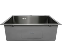 Мойка KAISER из нержавейки, 600x450x220, 1.2 мм, черная + сифон KSM-6046