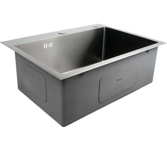 Мойка KAISER из нержавейки, 600x450x220, 1.2 мм, черная + сифон KSM-6046